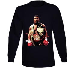Mike Tyson Boxing Legend Iron Mike Long Sleeve T Shirt