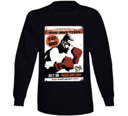 Iron Mike Tyson Heavyweight Champion Boxing Poster Boxer Long Sleeve T