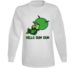 The Great Gazoo Hello Dum Dum Flintstones Cartoon Long Sleeve T Shirt The Great Gazoo Hello Dum Dum Flintstones Cartoon Long Sleeve T Shirt