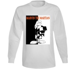Marvin The Martian Looney Toons Cartoon Long Sleeve T Shirt Marvin The Martian Looney Toons Cartoon Long Sleeve T Shirt