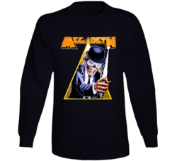 Megadeth Metal Rock N Roll Clockwork Orange Retro Long Sleeve T Shirt