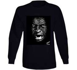 New Zealand All Blacks Rugby Football Long Sleeve T Shirt New Zealand All Blacks Rugby Football Long Sleeve T Shirt