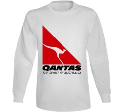 Qantas Airline Logo Australia Long Sleeve T Shirt