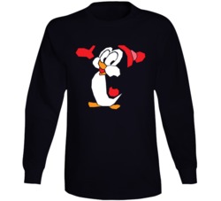 Chilly Willy Cartoon Penguin Long Sleeve T Shirt Chilly Willy Cartoon Penguin Long Sleeve T Shirt