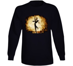 Jack O Lantern Nightmare Before Christmas Long Sleeve T Shirt