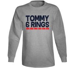 Tom Brady Tommy 6 Rings New England Football Cool Long Sleeve T Shirt