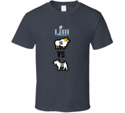 Ram Vs Goat Jared Goff Tom Brady New England Los Angeles Football Funn