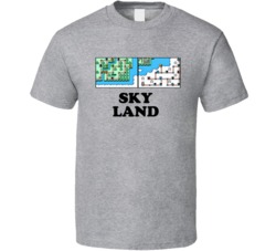Super Mario Brothers Sky Land Nes Video Game T Shirt
