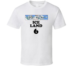 Super Mario Brothers 3 Ice Land 6 Nes Video Game T Shirt