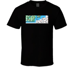 Super Mario Brothers 3 World 5 Nes Video Game T Shirt