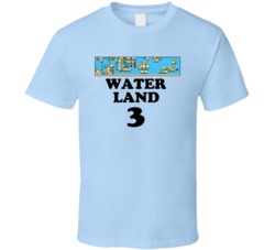 Super Mario Brothers 3 Water Land 3 Nes Video Game T Shirt