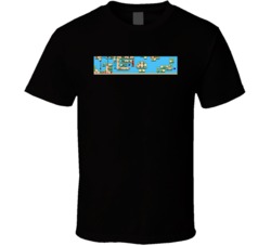 Super Mario Brothers 3 World 3 Nes Video Game T Shirt