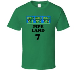 Super Mario Brothers 3 Pipe Land 7 Nes Video Game T Shirt