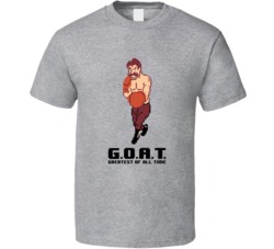 Von Kaiser Mike Tyson Punch Out Nes Greastest Of All Time Goat T Shirt