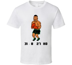 Mike Tyson Punch Out Nes Win Loss Record T Shirt