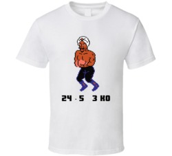 Great Tiger Mike Tyson Punch Out Nes Win Loss Record T Shirt