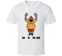 King Hippo Mike Tyson Punch Out Nes Win Loss Record T Shirt