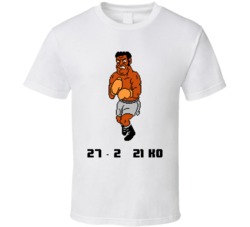Mr Sandman Mike Tyson Punch Out Nes Win Loss Record T Shirt