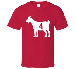 Red Kelly 4 Goat Hockey T Shirt