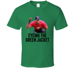Tiger Woods Golf Golfer Green Jacket T Shirt Tiger Woods Golf Golfer Green Jacket T Shirt