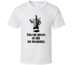 Happy Gilmore Adam Sandler Movie Quote Eat Pieces Of Shit Fan T Shirt Happy Gilmore Adam Sandler Movie Quote Eat Pieces Of Shit Fan T Shirt