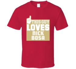 Nick Bosa Guy Loves San Francisco Football T Shirt Nick Bosa Guy Loves San Francisco Football T Shirt