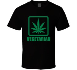 420 Weed Smoker Vegetarian Funny Smoke Up T Shirt