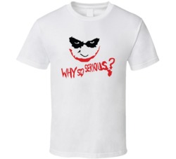 Why So Serious Joker Batman Movie T Shirt Why So Serious Joker Batman Movie T Shirt