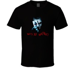 Why So Serious Joker Batman Villain Movie T Shirt Why So Serious Joker Batman Villain Movie T Shirt