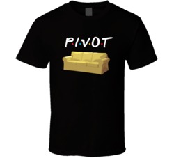 Friends Tv Show Couch Pivot Fan T Shirt Friends Tv Show Couch Pivot Fan T Shirt