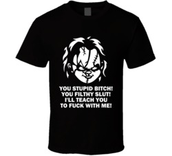 Child's Play Chucky Horror Movie Quote Fireplace T Shirt Child's Play Chucky Horror Movie Quote Fireplace T Shirt