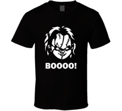 Child's Play Chucky Horror Movie Quote Boooo T Shirt Child's Play Chucky Horror Movie Quote Boooo T Shirt