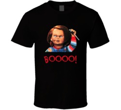 Child's Play Chucky Horror Movie Quote Boooo Cool T Shirt Child's Play Chucky Horror Movie Quote Boooo Cool T Shirt