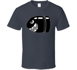 Bullet Bill Super Mario Brothers Video Game NES Retro T Shirt Bullet Bill Super Mario Brothers Video Game NES Retro T Shirt