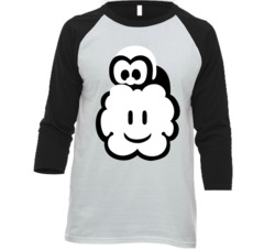 Lakitu Super Mario Brothers Video Game Nes Retro Baseball Raglan T Shi Lakitu Super Mario Brothers Video Game Nes Retro Baseball Raglan T Shi