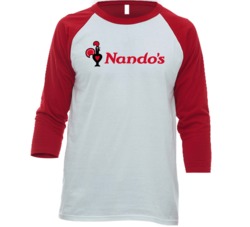 Nando's Hot Sauce Spicy Food Fan Baseball Raglan T Shirt Nando's Hot Sauce Spicy Food Fan Baseball Raglan T Shirt