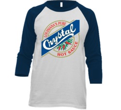 Crystal Hot Sauce Spicy Food Fan Baseball Raglan T Shirt Crystal Hot Sauce Spicy Food Fan Baseball Raglan T Shirt