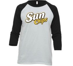 Sun Chips Potato Chips Snack Junk Food Fan Baseball Raglan T Shirt Sun Chips Potato Chips Snack Junk Food Fan Baseball Raglan T Shirt