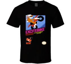 Excitebike Nes Vidoe Game Cover T Shirt Excitebike Nes Vidoe Game Cover T Shirt