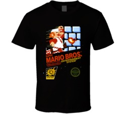Super Mario Brothers Nes Video Game Cover T Shirt Super Mario Brothers Nes Video Game Cover T Shirt