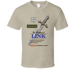 Zelda 2 Adventure Of Link Nes Video Game Cover T Shirt Zelda 2 Adventure Of Link Nes Video Game Cover T Shirt