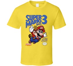 Super Mario Brothers 3 Nes Video Game Cover T Shirt Super Mario Brothers 3 Nes Video Game Cover T Shirt