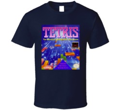 Tetris Nes Video Game Cover T Shirt Tetris Nes Video Game Cover T Shirt