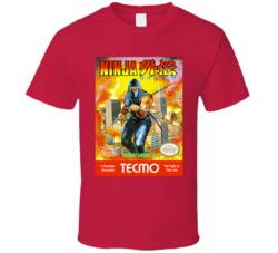 Ninja Gaiden Nes Video Game Cover T Shirt Ninja Gaiden Nes Video Game Cover T Shirt