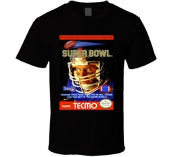 Tecmo Super Bowl Nes Video Game Cover T Shirt Tecmo Super Bowl Nes Video Game Cover T Shirt