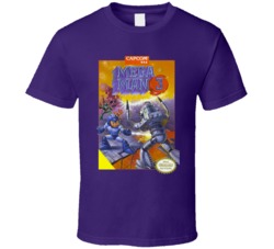 Mega Man 3 Nes Video Game Cover T Shirt Mega Man 3 Nes Video Game Cover T Shirt