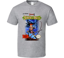 Castlevania Simon’s Quest Nes Video Game Cover T Shirt Castlevania Simon’s Quest Nes Video Game Cover T Shirt