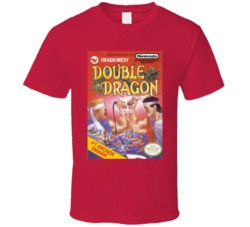 Double Dragon Nes Video Game Cover T Shirt Double Dragon Nes Video Game Cover T Shirt