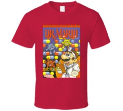 Dr Mario Nes Video Game Cover T Shirt Dr Mario Nes Video Game Cover T Shirt