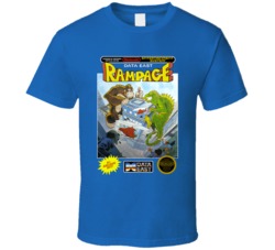 Rampage Nes Video Game Cover T Shirt Rampage Nes Video Game Cover T Shirt